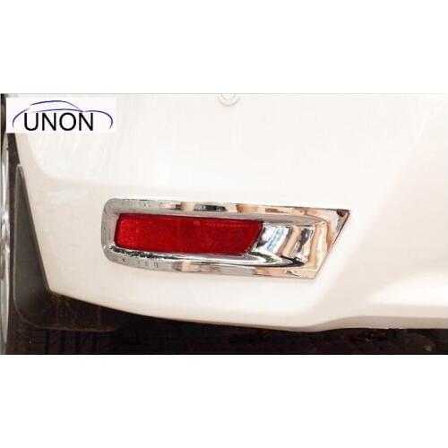 For Toyota Corolla 2014 2015 Rear Tail Fog Lamp Light Cover Trims 2 pcs / Not fit for North-America Model