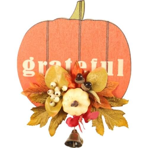 Door Hanging House Number Bells Halloween Simulation Flower New Pumpkin Cards Maple Leaves 1pcs Decorations Pendant