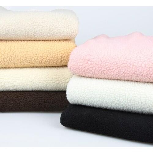 Lamb Fleece Fabric for Jacket Lining Tracksuit Thick Coral Cotton Warm Lining Doll Flannel Fabrics by the Meter Alibaba Com