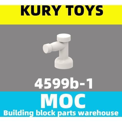 Kury Toys DIY MOC For 4599b Building block parts For Tap 1 x 1 without Hole in Nozzle End For toy brick
