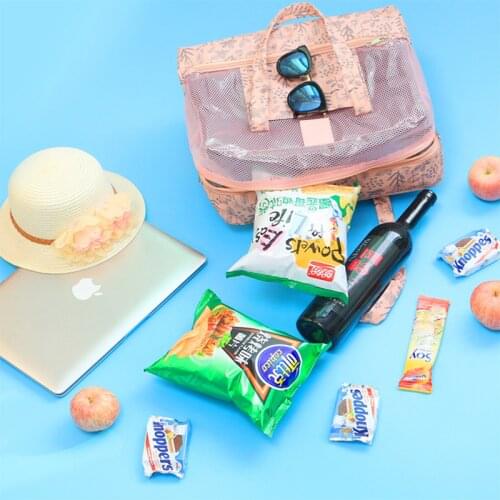 Beach Swimming Bags Dry And Wet Separate Waterproof Handbag For Women New Floral Print Storage Bag