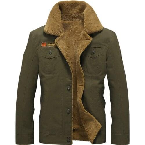 Pop Winter Bomber Jacket Men Air Force Pilot MA1 Jacket Warm Male fur collar Mens Army Tactical Fleece Jackets Drop Shipping