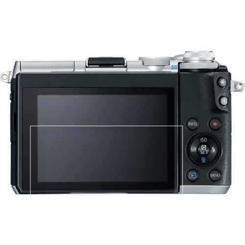 Self-adhesive Tempered Glass / Film LCD Screen Protector Cover Guard for Canon EOS RP M6 M50 Mark II M100 M200 KISS M M2 Camera