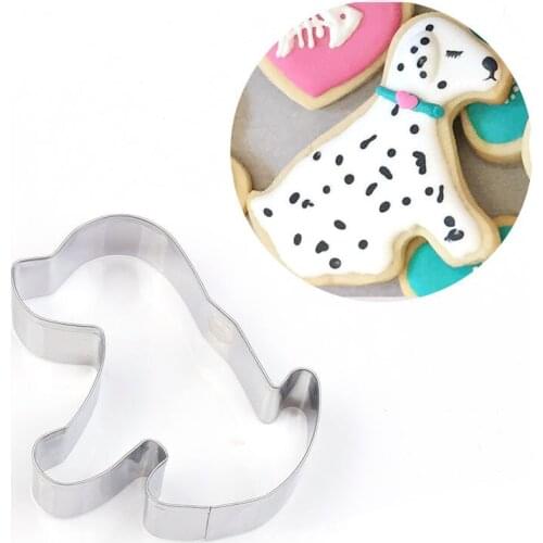 Sit Dog Cookie Cutter Stainless Steel Biscuit Knife Baking Fruit Cut Kitchen Tools Embossing Printing