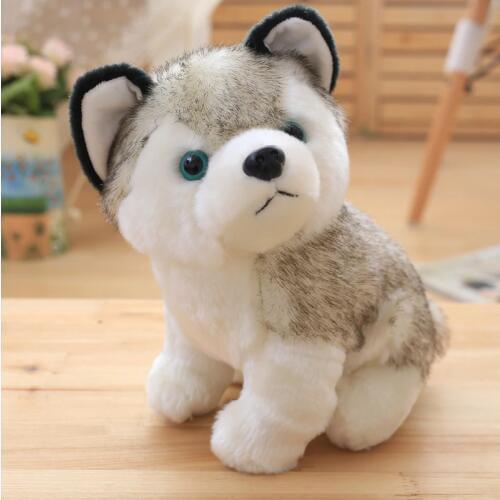 18/23/28cm Super Cute Husky Puppy Dogs Stuffed Doll Plush Toys Simulation Husky Dogs Kids Toys Appease Doll for baby