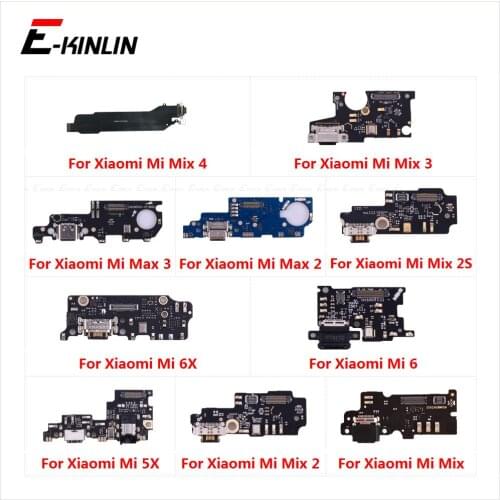 USB Charging Charger Dock Port Board With Microphone Mic Flex Cable For XiaoMi Mi 6 Mix 2S Max 3 2 6X 5X
