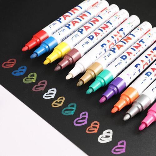 Waterproof Universal Waterproof marker pens tire marker tire black Permanent Paint Car Tyre Tire Tread Rubber Metal Car repair