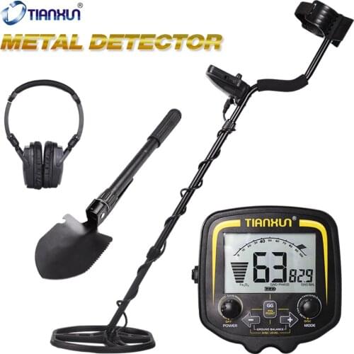 TX-850 + Protective Cover Portable High Sensitivity Underground Metal Gold Detector Hunter Finder LCD Display Depth 2.5m