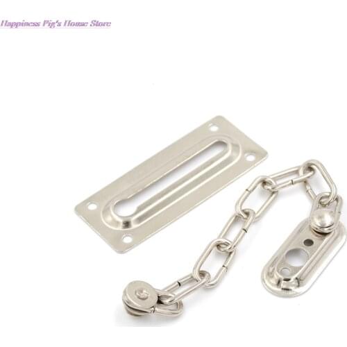 1pc Safety Door Chain Lock Guard Security Lock Cabinet Locks For DIY Home Door Tools home office use Silver Color