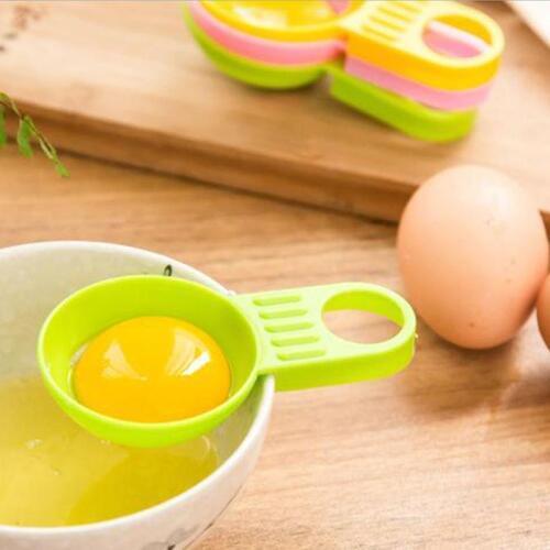 Dropship 2pcs Kitchen Egg Yolk Separator Food-grade Egg Divider Protein Separation White Yolk Sifting Egg Cooking Gadget