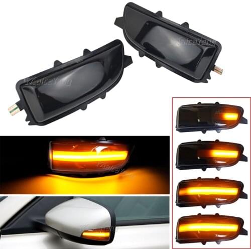 2x For Volvo C30 C70 S40 S60 V40 V50 V70 2008-2010 LED Side Mirror Sequential Indicator Dynamic Blinker Lamp Turn Signal Light