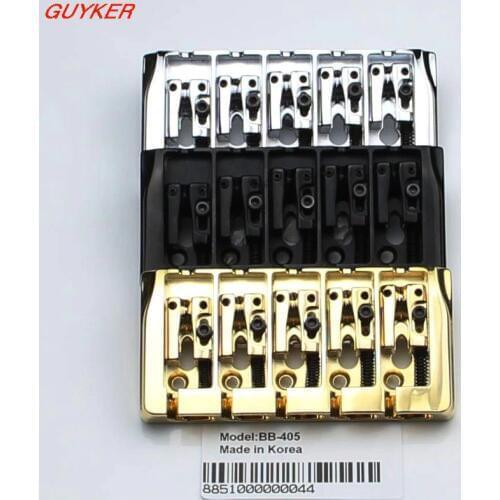 5-String Bass Bridge BB 405 w/Locking Zinc Saddles Dual Load 19mm Sung-il Produced in Korea