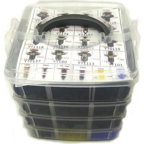 650 Pcs Plastic Car Fender Retainer Different Fasteners Clip Moulding