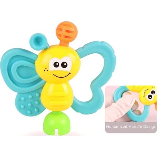 7Pcs Baby Rattle Cartoon Animal Newborn Baby Shake Plastic Hand Bell Musical Rattle Teething Toy For 0-12 Months Teether Toys