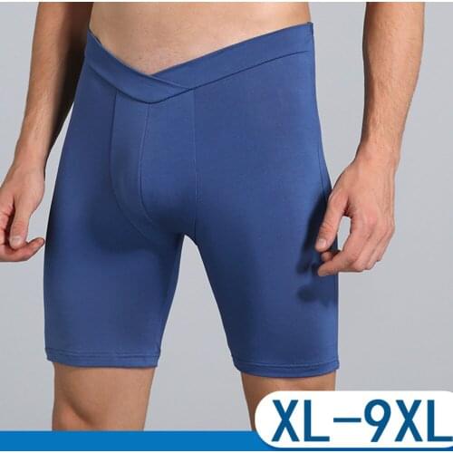 9XL V low waist boxer Ultra Soft Stretch for sport Cycling anti abrasion leg Comfortsoft Renewable Viscose fiber men underwear