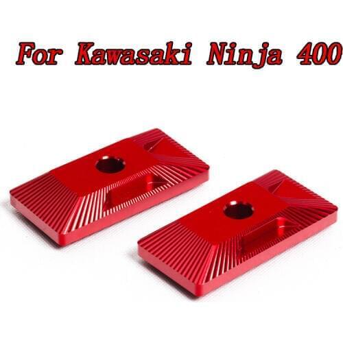 For Kawasaki Ninja 400 Ninja400 2018 Motorcycle Accessories CNC Aluminum Alloy Rear Fork Spindle Chain Adjuster Blocks