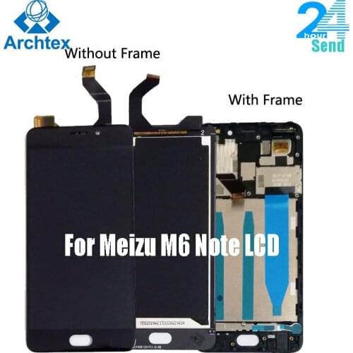For Meizu Note 6 M721H M721Q LCD Display With Touch Screen Digitizer Assembly Replacement With Frame 5.5 inch 10 Point
