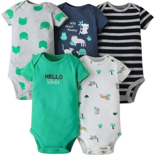 Newborn Baby Boy Girl Romper 0-24 Months 2021 Summer Solid Mix Colors Polo Infant Baby Clothes jumpsuit New born Bebies Roupas