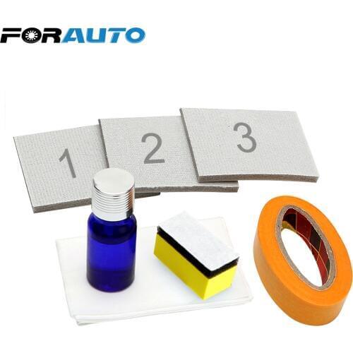 FORAUTO DIY For Car Head Lamp Lense Restores Clarity UV Protective Headlamp Polishing Headlight Restorstion Kit