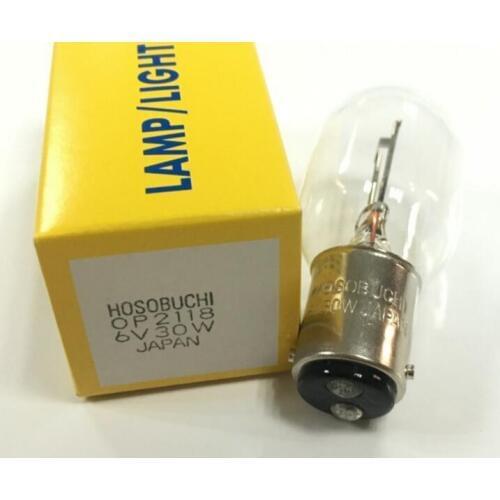 Hosobuchi OP-2118 6V30W Olympus TB-1 6V5A microscope lamp, TB-1 6-8V 5A lamp, 6V 30W OP2118