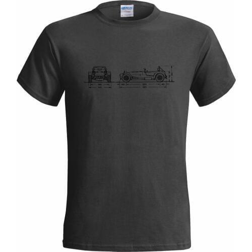 Male Best Selling T Shirt CATERHAM SUPER 7 BLUEPRINT MENS T SHIRT CLASSIC CAR RETRO SPORTER LOTUS Summer Tee Shirt