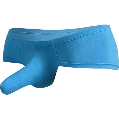 Men Elephant Nose Boxer Shorts Sexy Men Underwear Modal Man Breathable Cueca U Convex Pouch Gay Boxer Hombre Underpants