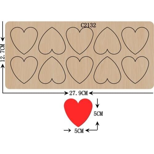 New Card love Wooden die Scrapbooking C2132 Cutting Dies