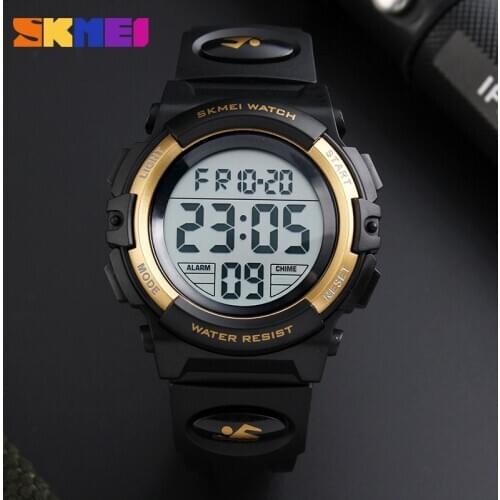 New 2021 SKMEI Brand Outdoor Sports Children Watch Kids Watches For Boys Girls LED Digital Wristwatches Waterproof Relogio Clock