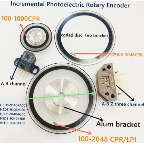 HEDS-9040#T00 sensor optical encoder 2000CPR code disk code whool 50mm avago