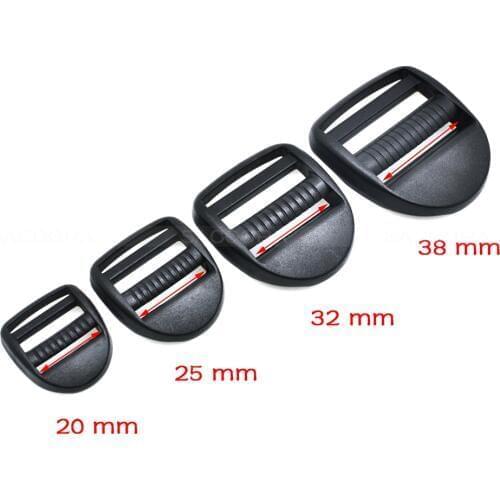 Plastic Ladder Lock Tri-Glides Slider Adjustable Buckles For Backpacks Straps shoes Bag Cat Dog Collar DIY Accessories