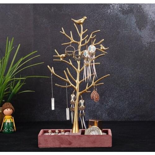 K3ND Jewelry Stand Storage Box Display Tree Stand Suitable for Earrings Rings