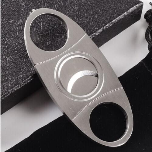 Cigar Cutter Brand New Stainless Steel Metal Classic Cigar Cutter Guillotine With Gift Box Cigar Scissors Gift