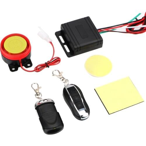 Universal 12V Motorcycle Anti-theft Smart Alarm Security System Remote Control Engine Start Theft Protection Accessories Keyring