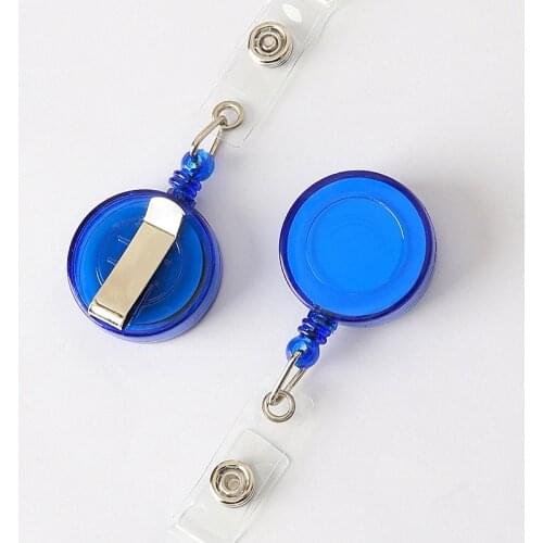Retractable Pull Badge Holder Reels Key Ring Chain Clips Office Supplies School Students ID Lanyard