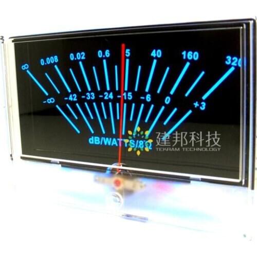 Taiwan-made High-precision Power Amplifier VU Meter Head DB Level Meter DAC Audio Power Sound Pressure Meter with Backlight P-13
