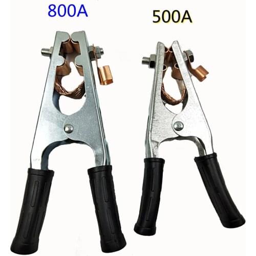 500A 800AElectroplated Ground Clamp Copper Welding Earth Clip for Manual Welder US Type Manual Welder Ground Clamp