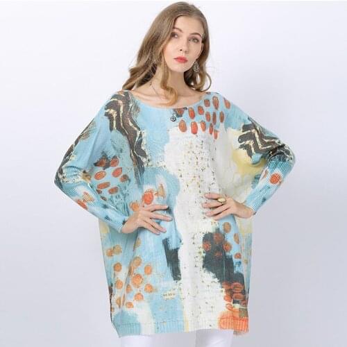 ARCSINX 5% Wool Womens Sweater for Large Size 4XL 5XL 6XL 7XL 8XL Printing Fashion Women Sweater Oversized Pullover Woman 9XL