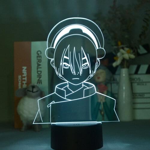 3D Lamp Avatar The Last Airbender Toph Beifong for Home Decor Birthday Gift Led Manga Night Light Bedroom Light Cartoon Lamp