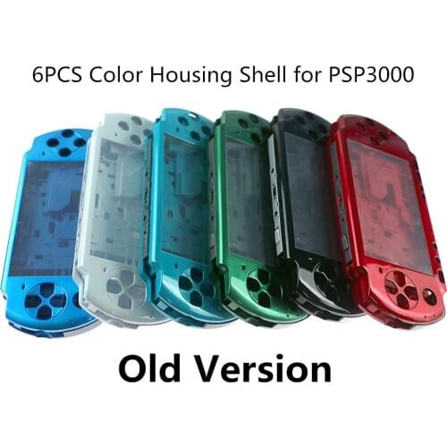 6PCS Replacement For Sony PSP3000 PSP 3000 Shell PSP3001 Game Console full housing cover case with buttons kit