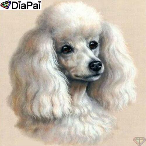 DiaPai 5D DIY Diamond Painting 100% Full Square/Round Drill "Animal dog" Diamond Embroidery Cross Stitch 3D Decor A23444