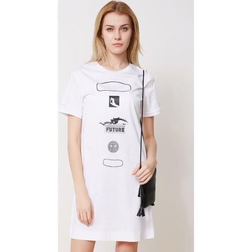 Bosideng White Summer Dresses