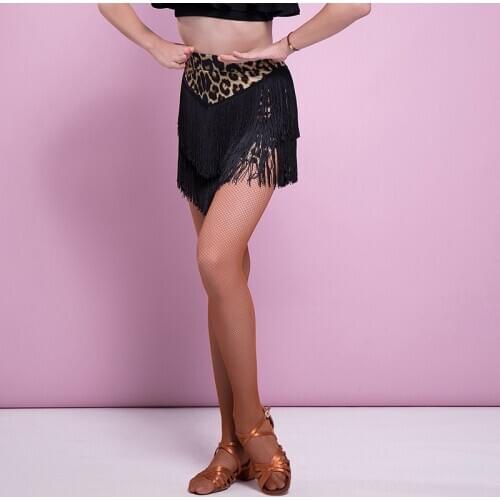 Kids Latin Dance Skirt Summer Fringe Practice Clothes For Girls Latin Competition Costumes Rumba Tango Samba Dance Skirt VO1340
