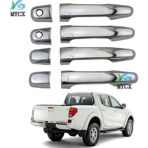 For Mitsubishi L200 Triton Pickup 2006 2007 2008 2009 2010 2011 2012 2013 2014 accessories Chrome Car door handle cover exterior