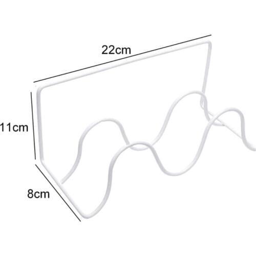 Double-layer Shoes Holder Wall Mount Slipper Hanging Shelf Organizer Living Room Storage Organizer K