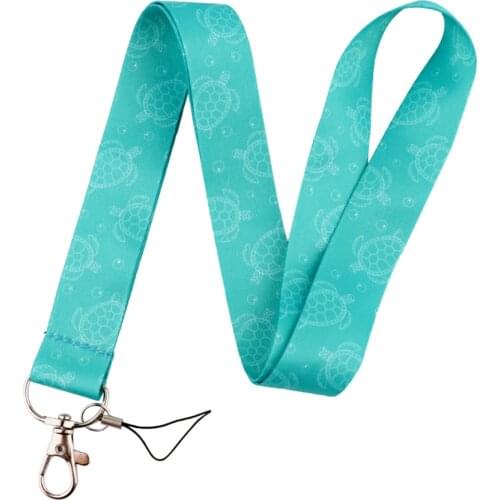 ER786 Sea Turtle Neck Strap Lanyard For Keys ID Card Gym Mobile Phone Straps USB Badge Holder DIY Hang Rope Lariat Lanyard