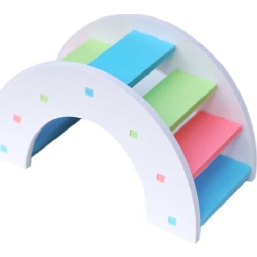 Hamster Toys Hamster Rainbow Bridge Hamster Toys for Small Animal,Habitat Exerise Toy Hamster Cage Accessories