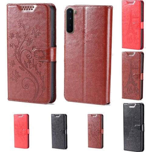 Intaglio icon butterfly flower Tower Flip Leather Wallet Phone Case For OnePlus Nord Phone cover with card slot