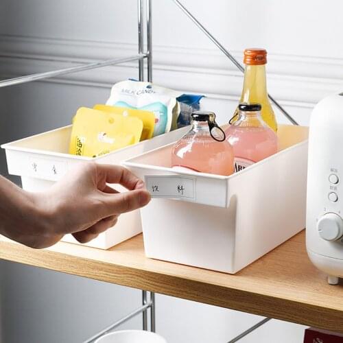 Labeled Refrigerator Sorting Storage Box Kitchen Seasoning Storage Box Multi-function Bathroom Storage Basket Kitchen Tools
