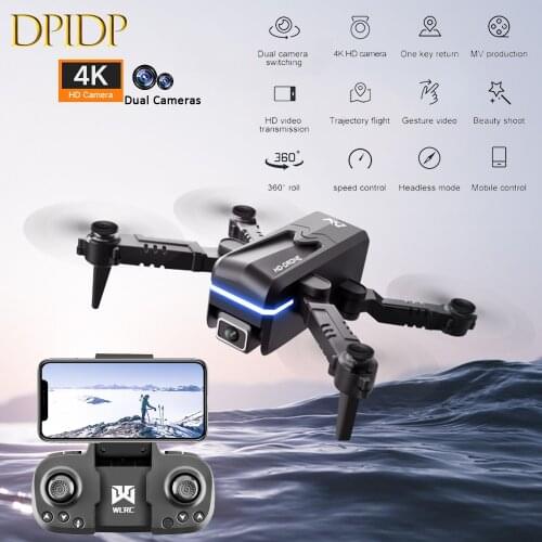 Rc Drone 4k Profesional HD Wide Angle Camera 1080P WiFi FPV Dron Dual Camera Quadcopter Real-time Transmission Helicopter Toys