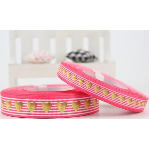 Pink stripe Valentines Day Ribbons DIY Sewing Tape Accessory Fabric Wrap wedding decoration 9mm 16mm 22mm 25mm 38mm 57mm 75mm